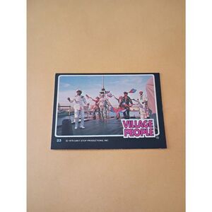 Vintage 1979 Village People Trading Card #23 Disco Era Vintage Music Collectible